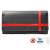RFID-Schutz: Damenbörse, Leder, Farbe: schwarz/rot