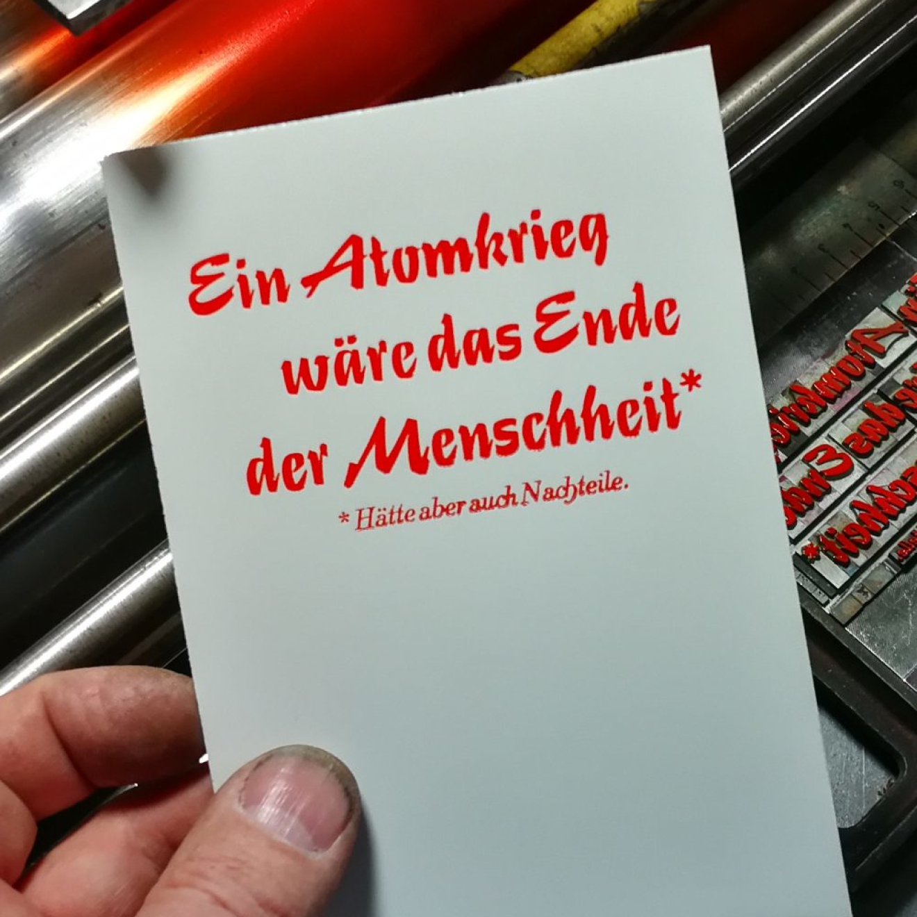 Postkarte Atomkrieg