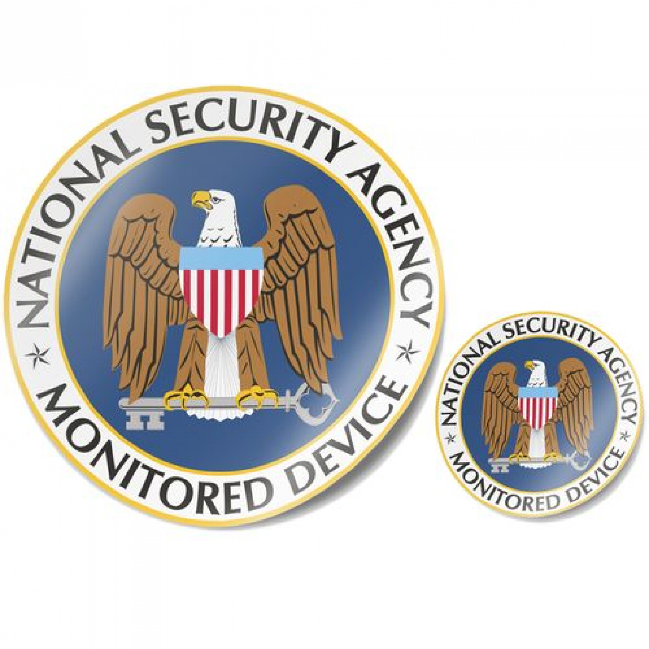 Aufkleber: NSA Monitored Device