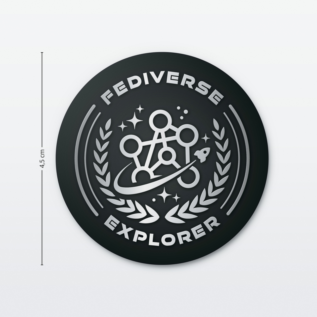 Aufkleber Pixelfed 4,5 cm