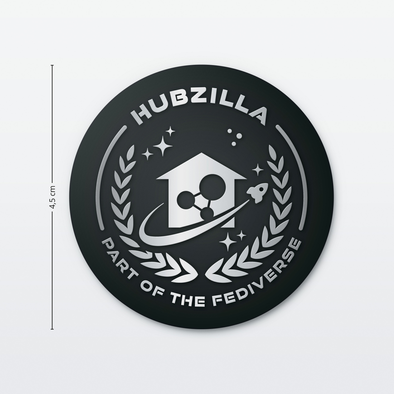 Aufkleber Friendica 4,5 cm