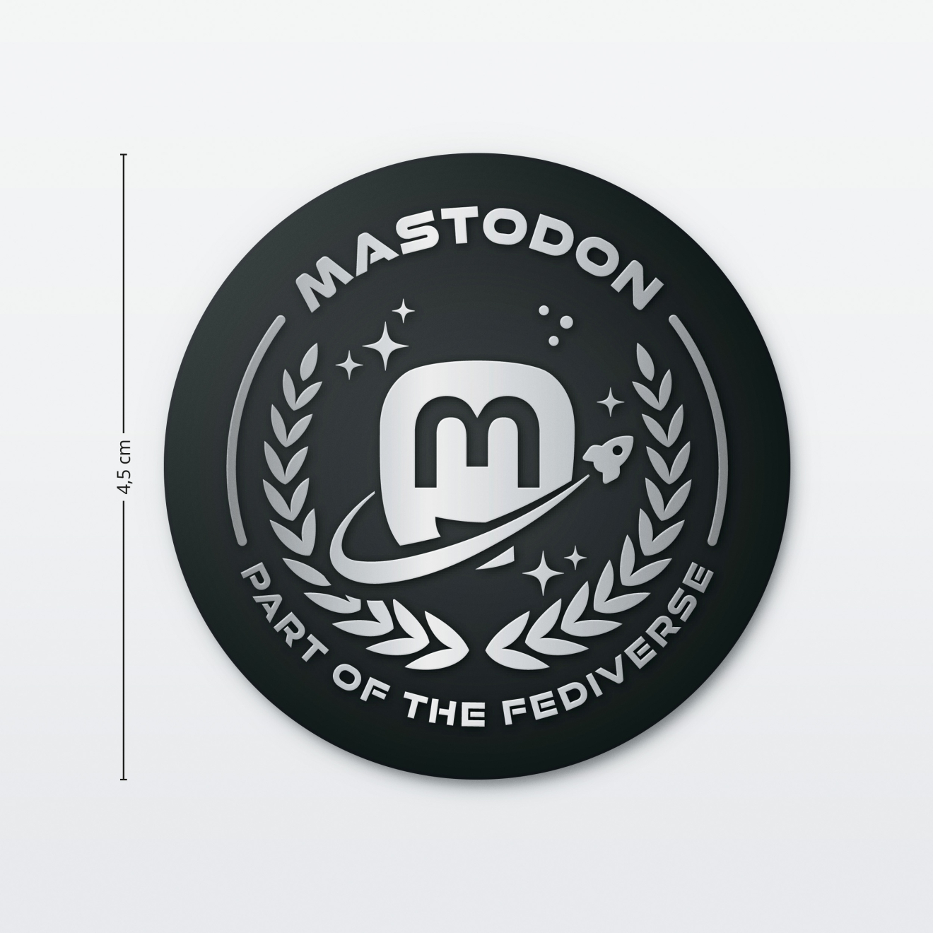 Aufkleber Social Media Done Well 4,5 cm