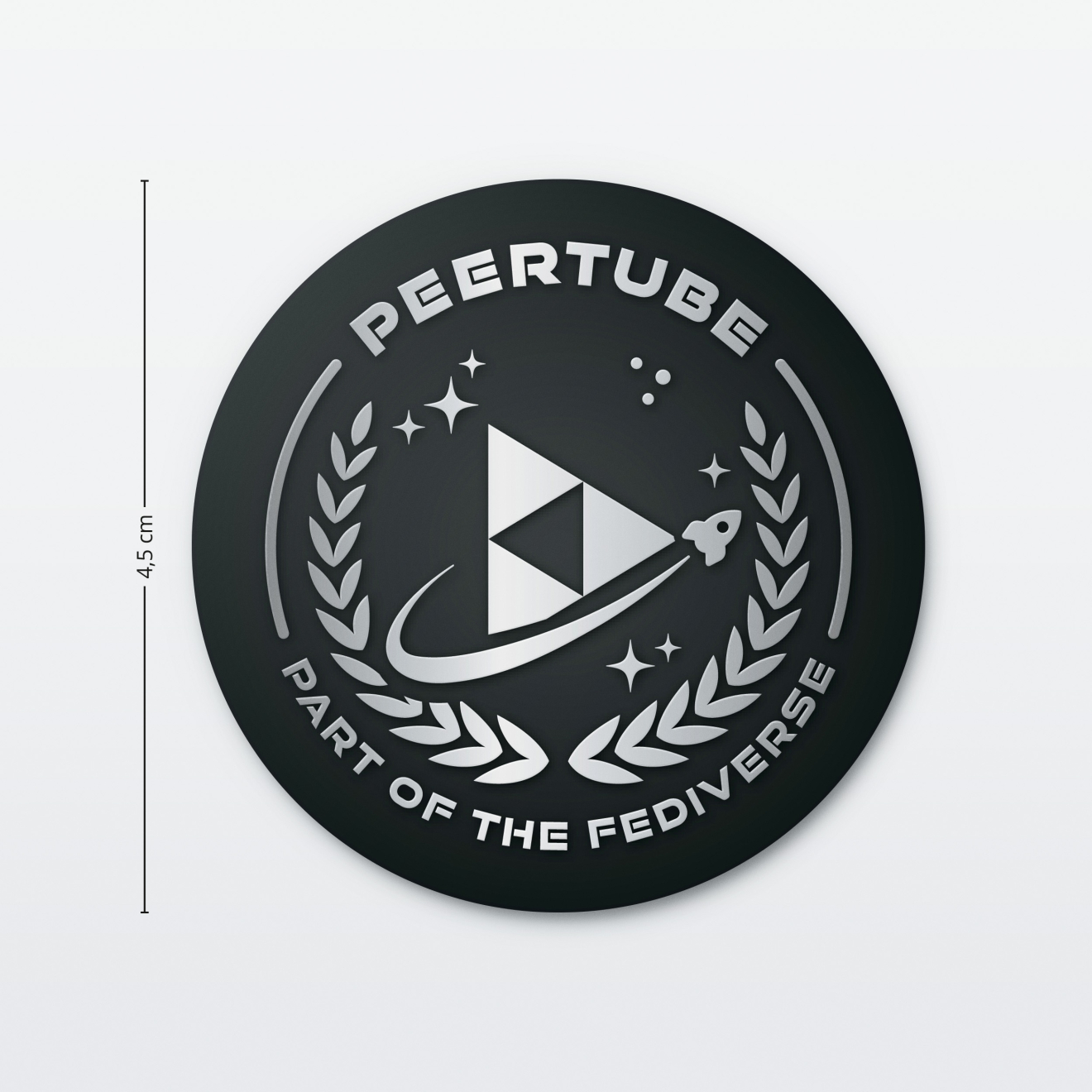 Aufkleber Social Media Done Well 4,5 cm