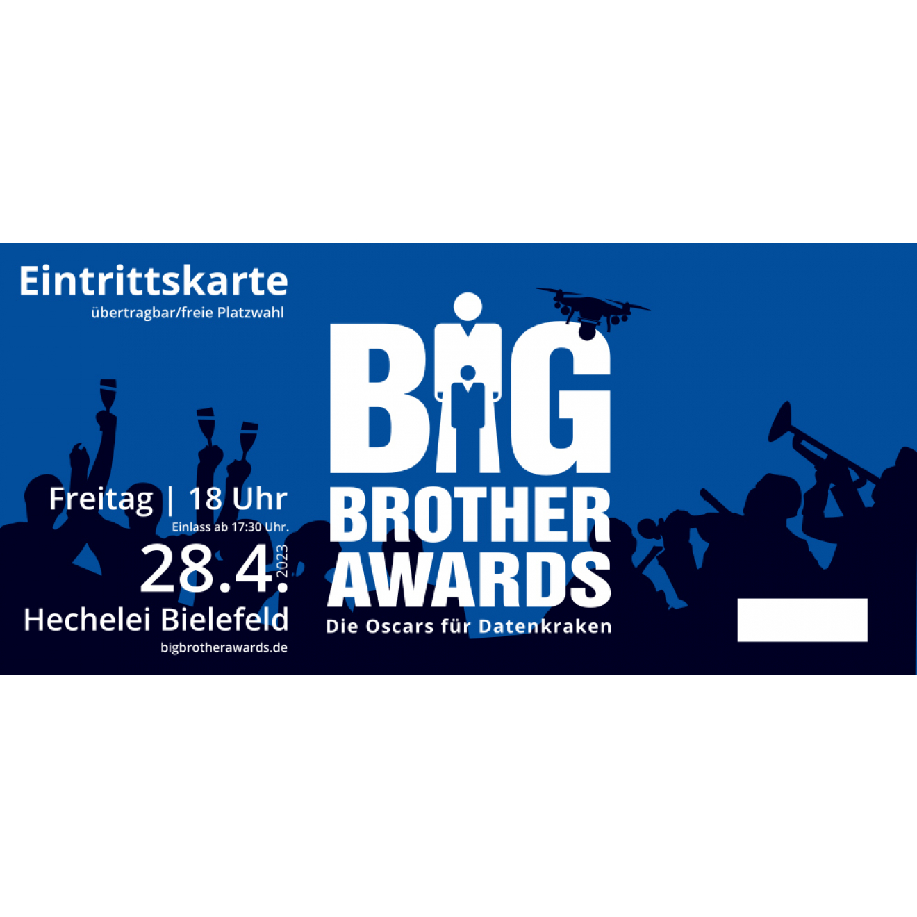 Eintrittskarte: BigBrotherAwards 2023 Verleihungsgala