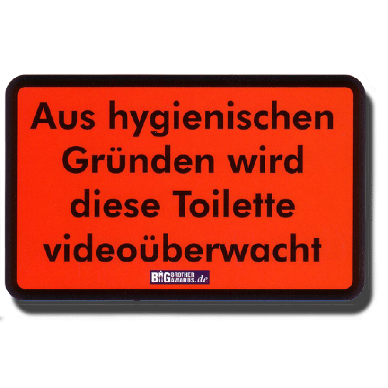 Aufkleber: Diese Toilette wird videoüberwacht (10 Stück) Aufkleber: Diese Toilette wird videoüberwacht (10 Stück)