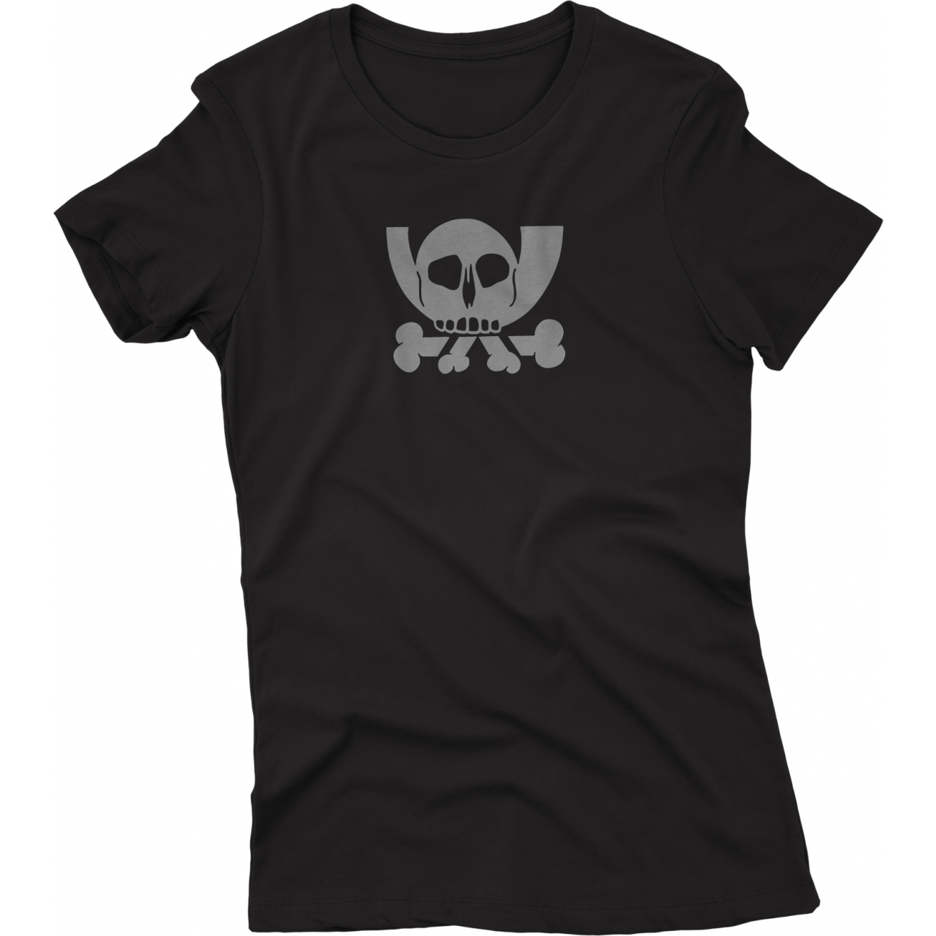 Girlie-Shirt: Pesthörnchen / Datenpiraten (schwarz)