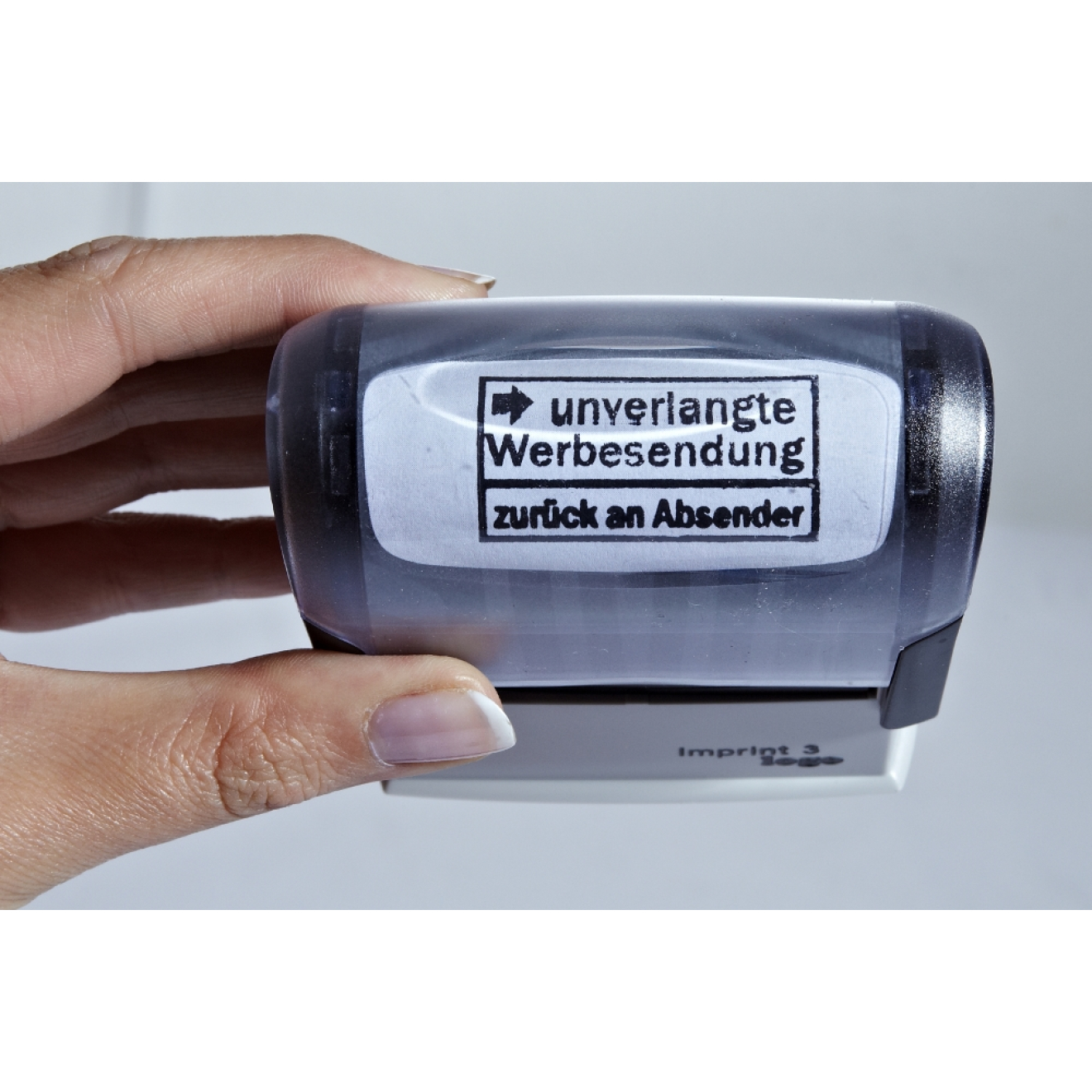 Selbstfärber-Stempel: Werbesendung zurück an Absender Selbstfärber-Stempel: Werbesendung zurück an Absender