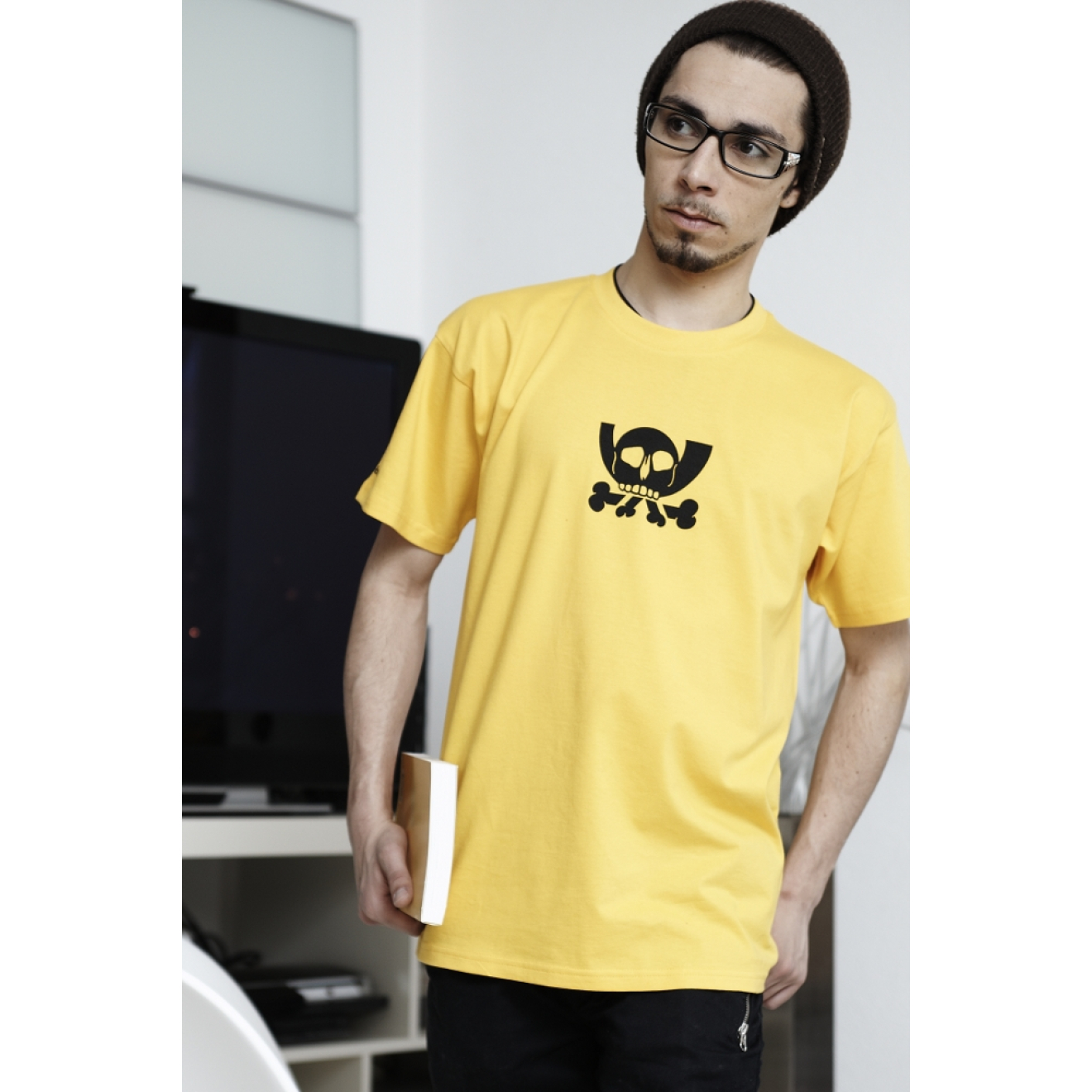 T-Shirt: Pesthörnchen / Datenpiraten (gelb)