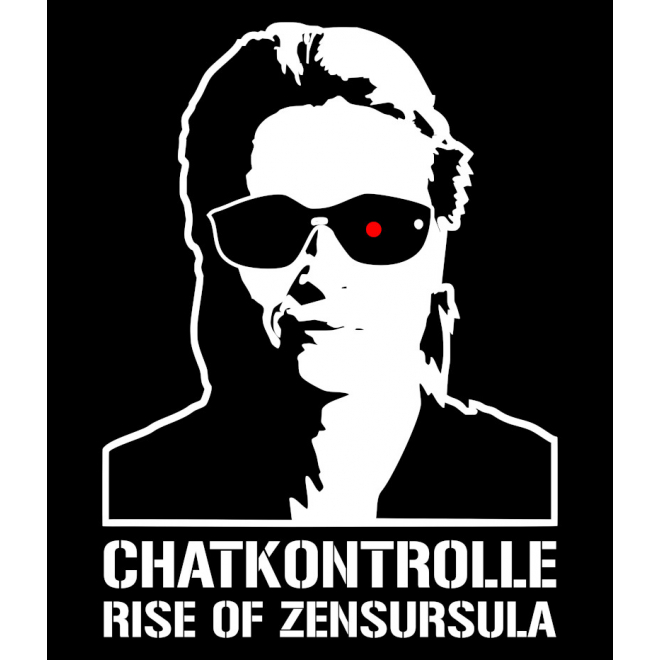Aufkleber: Chatkontrolle - Rise of Zensursula
