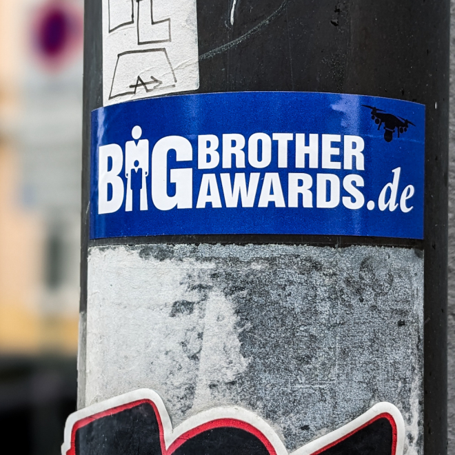 Aufkleber: BigBrotherAwards