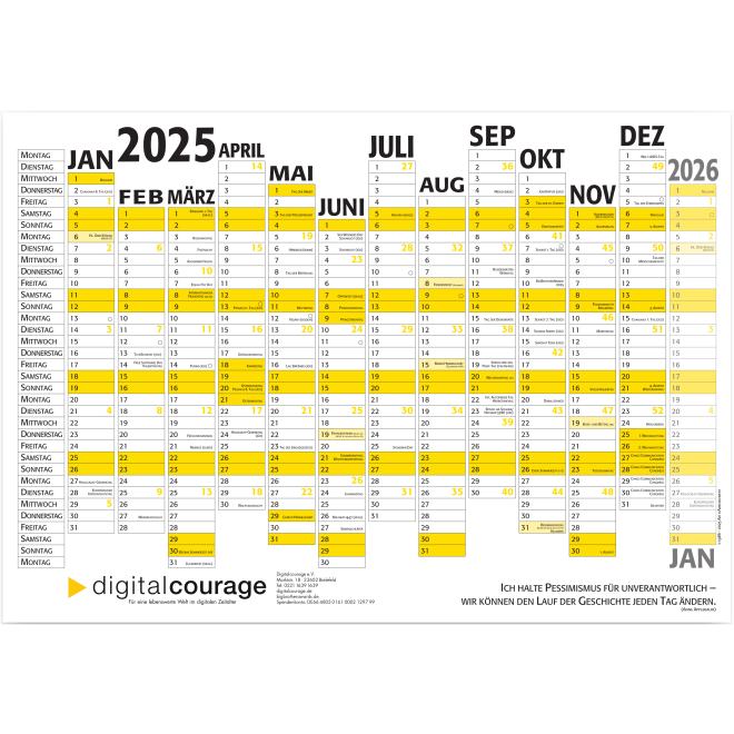 Kalenderansicht (leider unscharf ;()