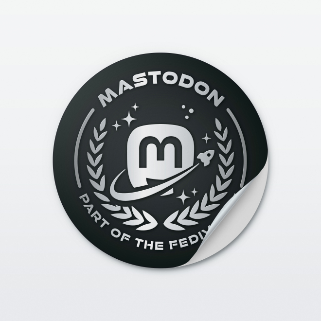 Aufkleber Social Media Done Well 4,5 cm