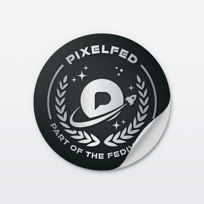 Aufkleber Pixelfed 4,5 cm