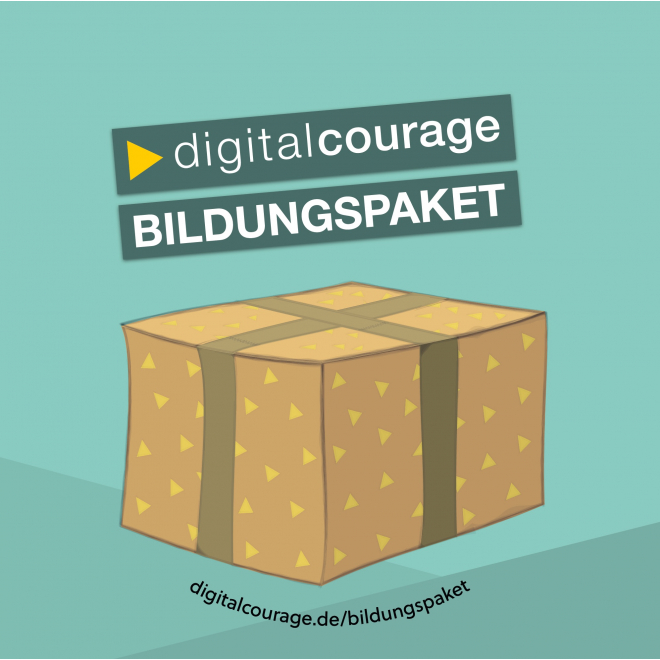 Logo Digitalcourage Bildungspaket