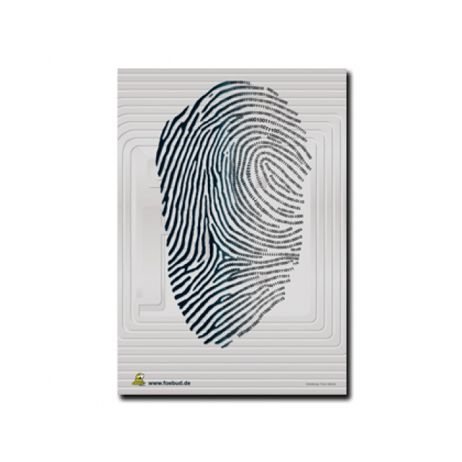 Poster: Fingerabdruck - von analog zu digital
