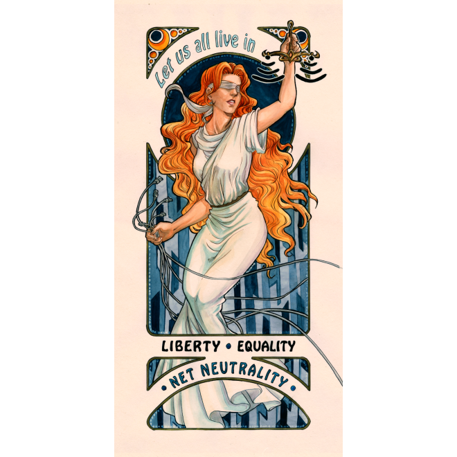 Aufkleber „Liberty“ von Mullana