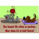 Aufkleber: "...dann ist es halt Katze" Aufkleber: "...dann ist es halt Katze"
