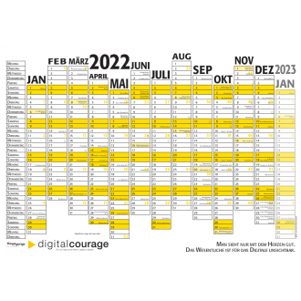 Wandplaner / Kalender 2022
