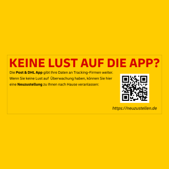 Aufkleber: Neuzustellen.de