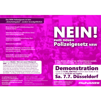 NoPolGNRW: Faltblatt, 4 Seiten, DIN A 5 NoPolGNRW: Faltblatt, 4 Seiten, DIN A 5