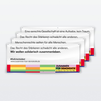 Banner: 1,50 Meter (Breite) × 60 Zentimeter (Höhe) - Querformat zB für Gartenzaun