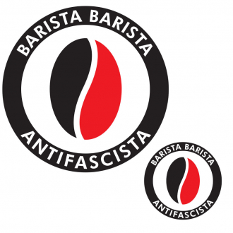 Aufkleber: Barista Barista Antifascista