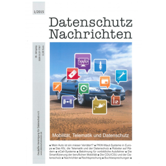 Datenschutz Nachrichten 2015/1 Datenschutz Nachrichten 2015/1
