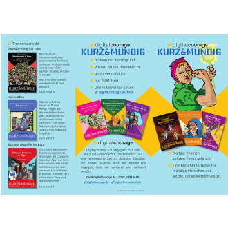 Werbefaltblatt: Wissensreihe kurz&mündig