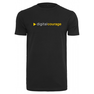 T-Shirt: Digitalcourage schwarz (gerade geschnitten)