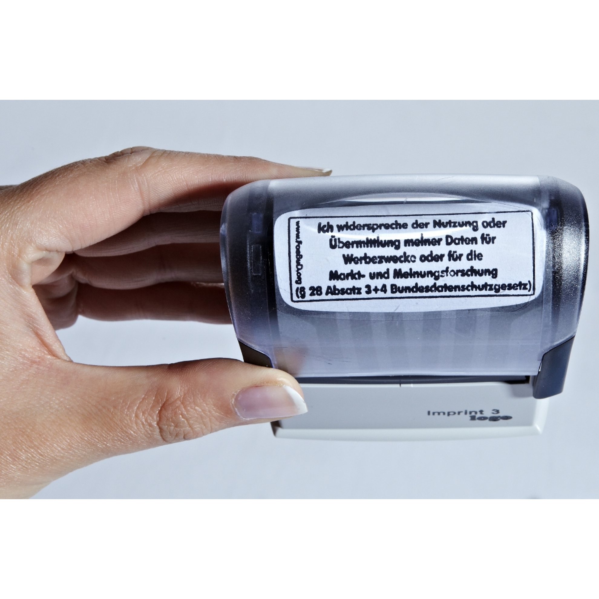 Selbstfärber-Stempel: Widerspruch Selbstfärber-Stempel: Widerspruch